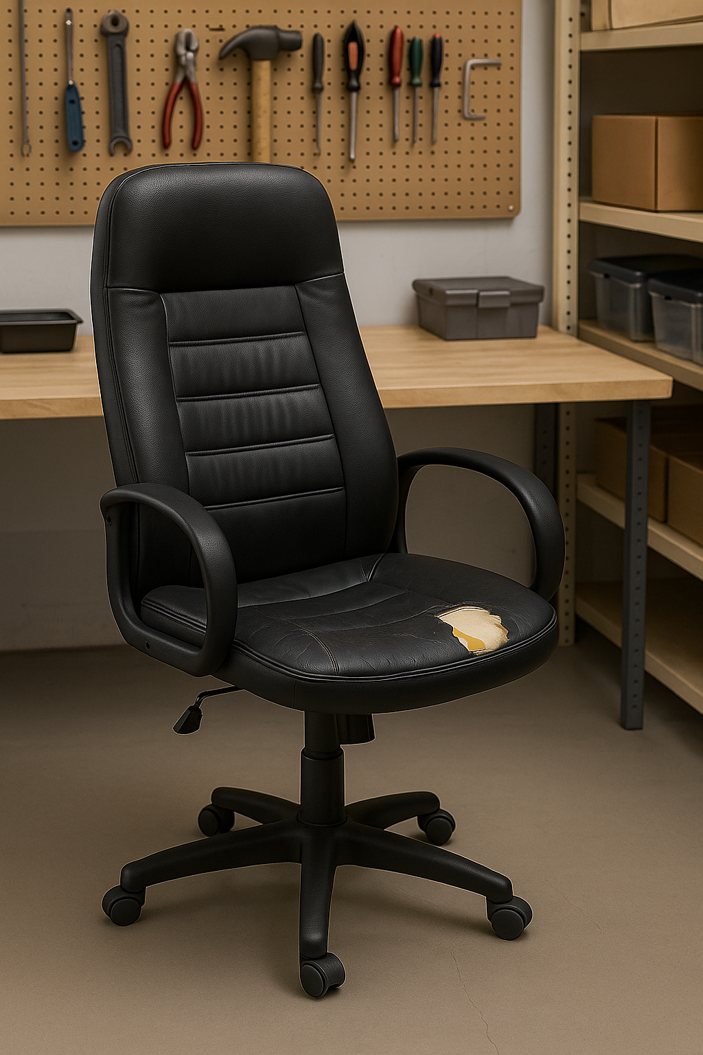 Troca de revestimento couro da Cadeira no Butantã